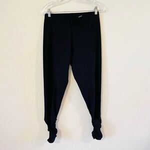 Soft Surroundings Black pants Crop puffed ankle pull on elastic waist Size M